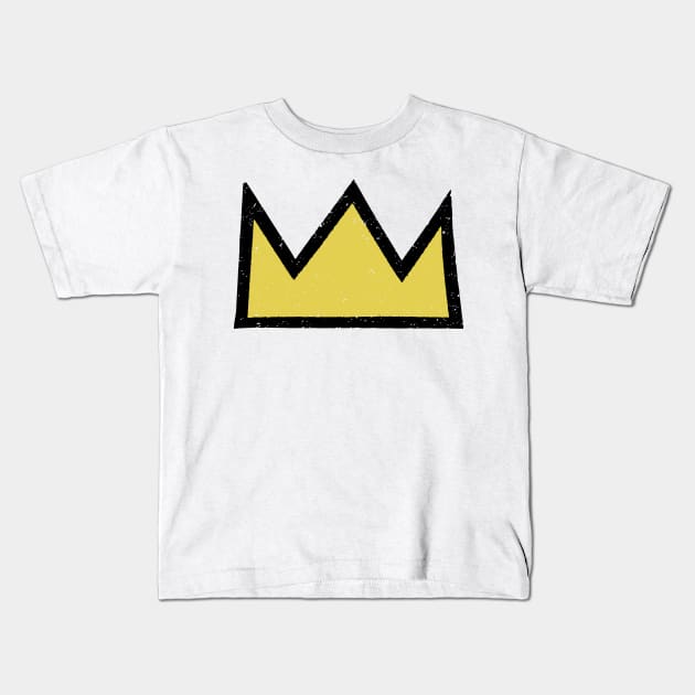 Riverdale Jughead Crown Kids T-Shirt by johnoconnorart